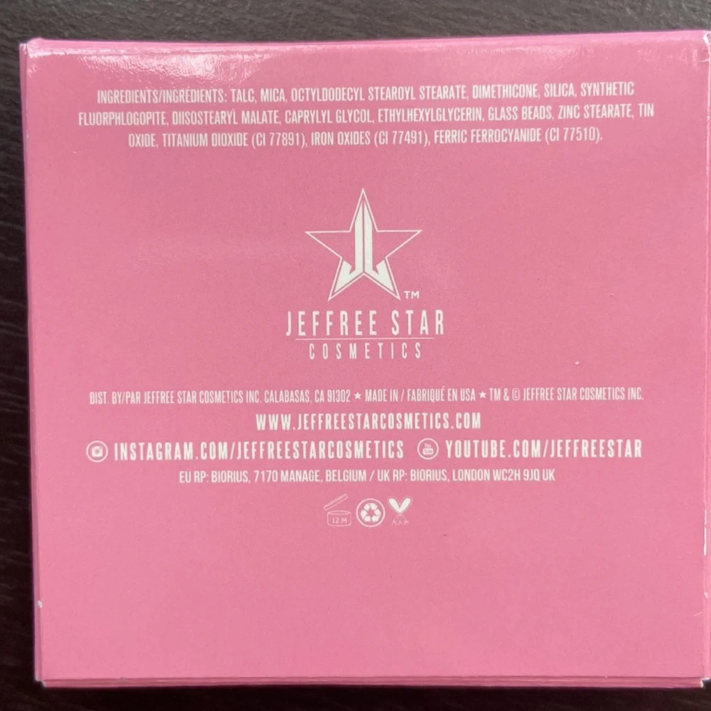 NEW! JEFFREE STAR Pressed Pigment Eye Shadow Single STAR CREEK Metallic Green